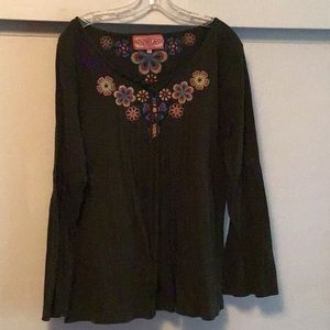 JWLA L/S olive top